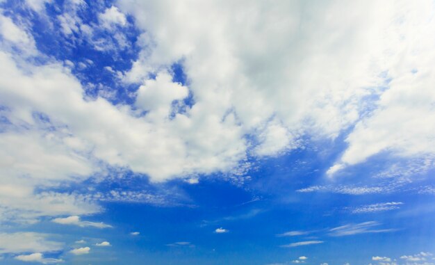 blue sky and white clouds