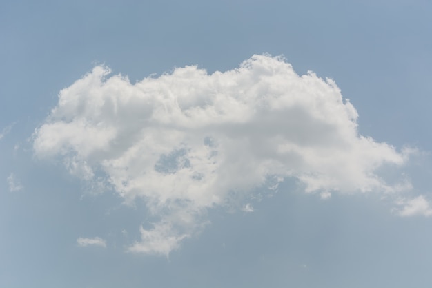 blue sky with cloud closeup