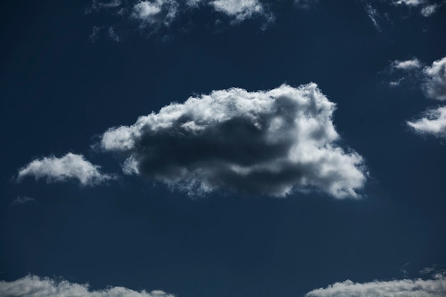 푸른 하늘에 구름 근접 촬영