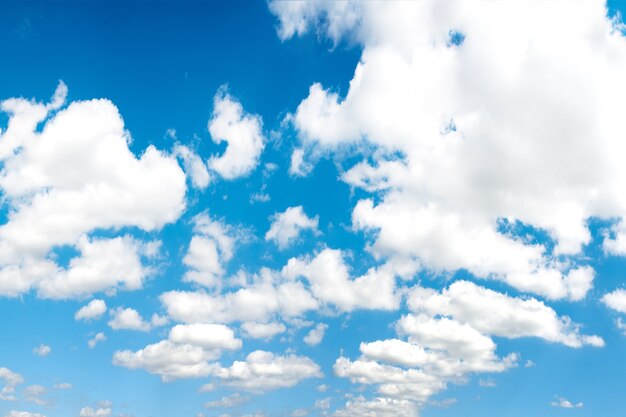 Blue sky with white clouds