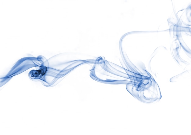 Free photo blue smoke collection on white background