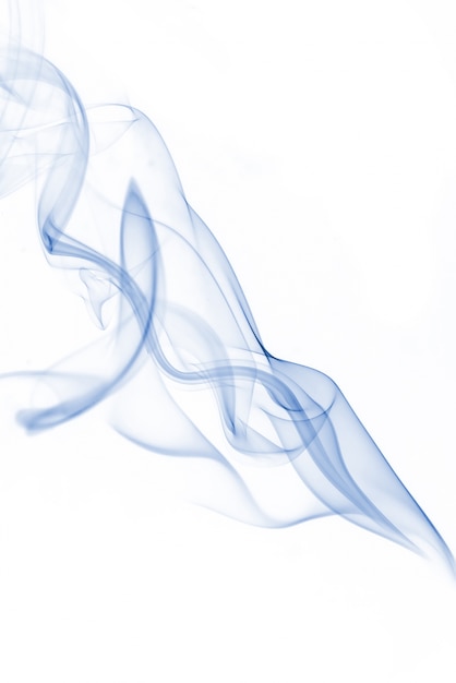 Free photo blue smoke collection on white background