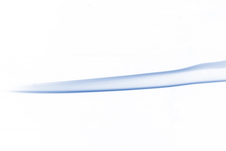 Free Photo blue smoke collection on white background