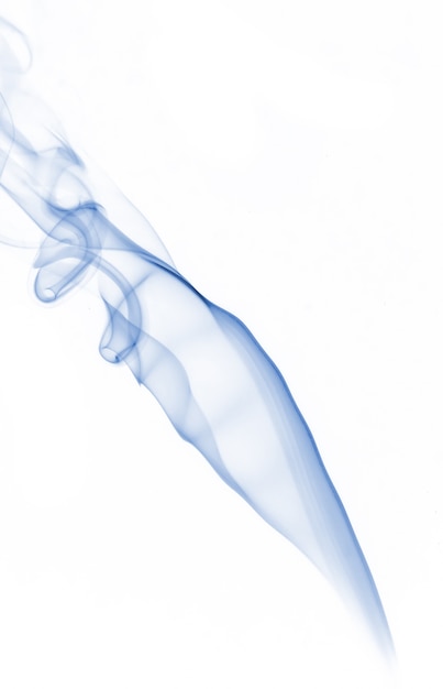 Free photo blue smoke collection on white background