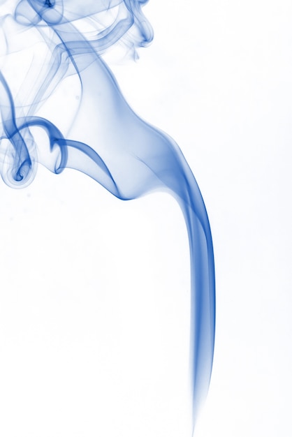 Free photo blue smoke collection on white background