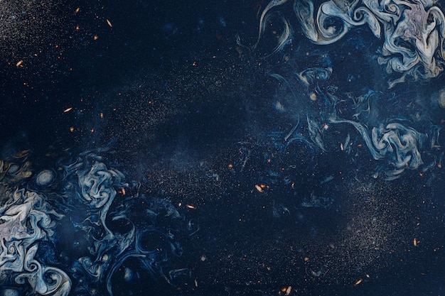 Синий дымчатый арт абстрактный фон
