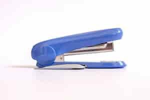 Free photo blue stapler