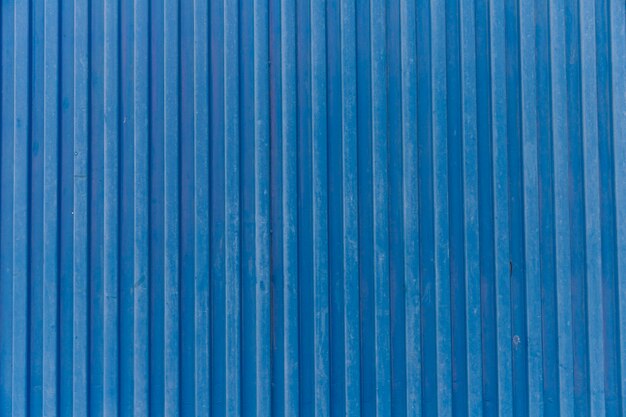 Blue strip corrugated metal background