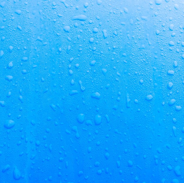 Blue texture with water droplets