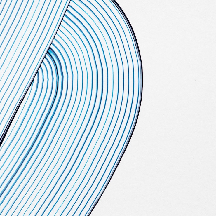 Free Photo blue textured background wave pattern abstract art