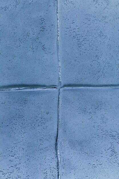 Blue wall joint with rough texture