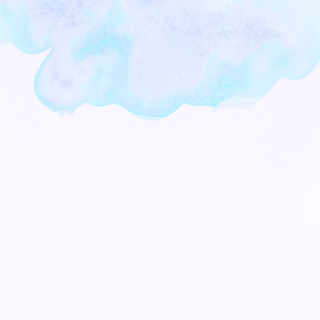 Free photo blue watercolor splash on white background