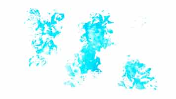 Free photo blue watercolor stains