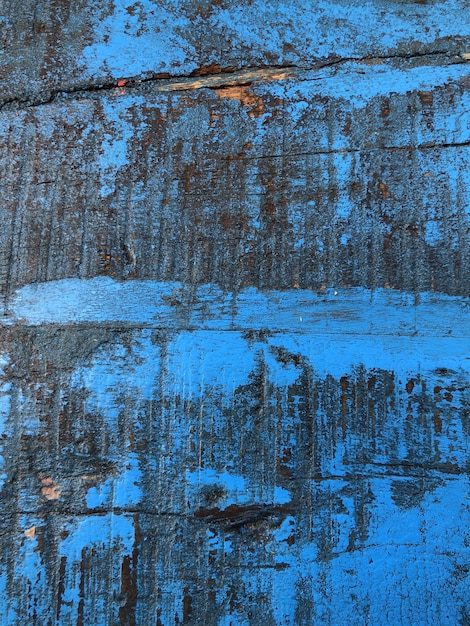 Blue wooden dirty board
