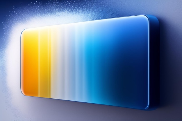 Foto gratuita un display blu e giallo con un display blu.