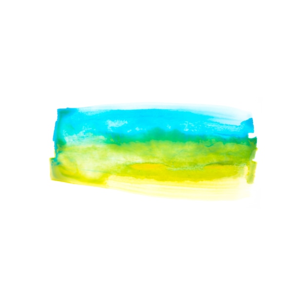 Blue and yellow line on paper