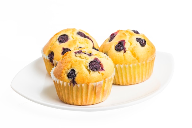 Free photo blueberry muffin
