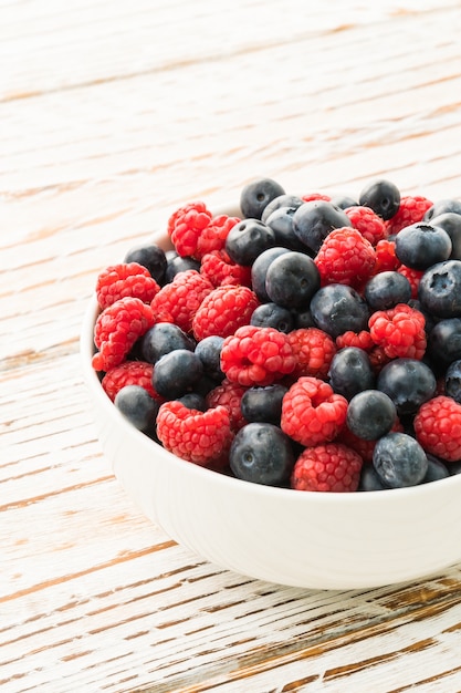 Blueberry and Rasberry fruit