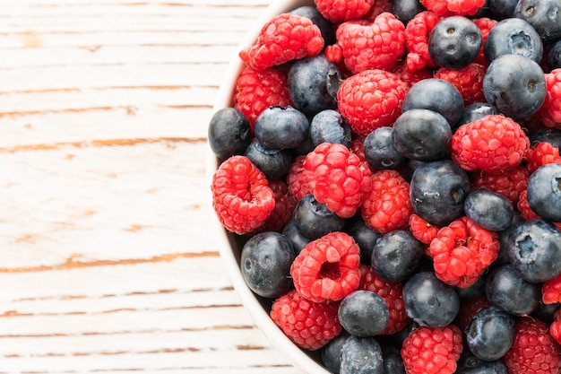 Blueberry and Rasberry fruit