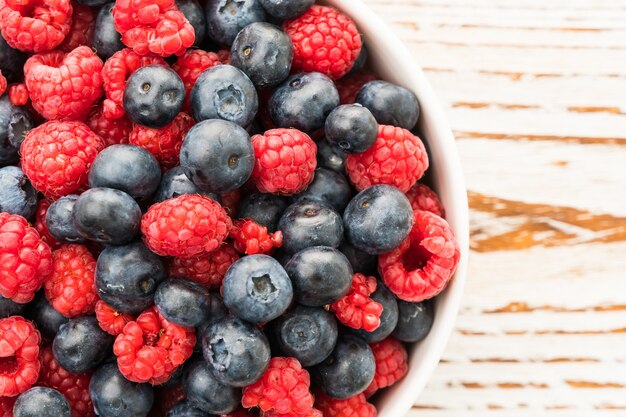 Blueberry and Rasberry fruit