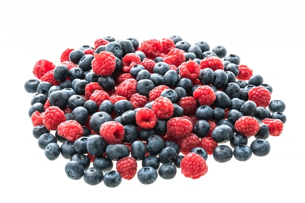 Blueberry and Rasberry fruit