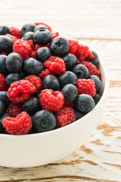 Blueberry and Rasberry fruit