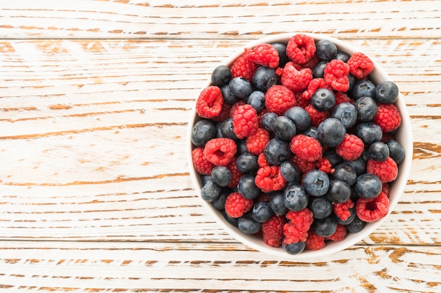 Blueberry and Rasberry fruit