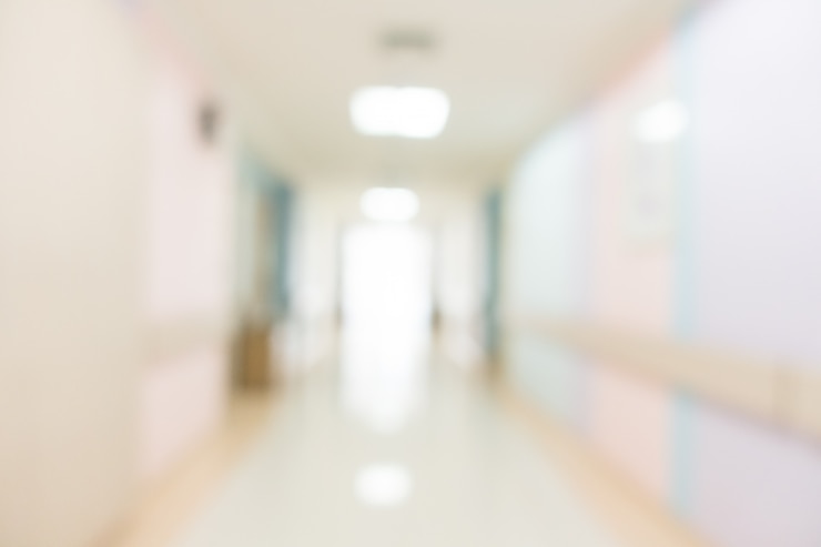 Free Photo blur hospital and clinic interior