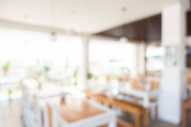 Blur restaurant interior