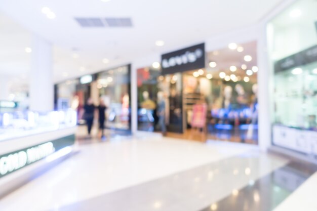 Blur shopping mall