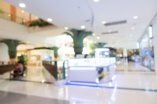 Blur shopping mall