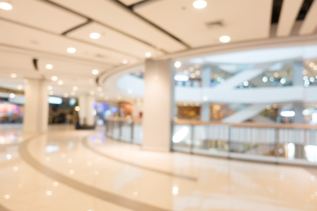 Free photo blur shopping mall