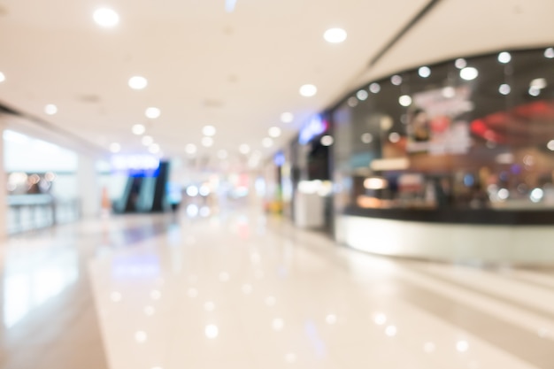 Blur shopping mall