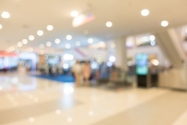 Blur shopping mall