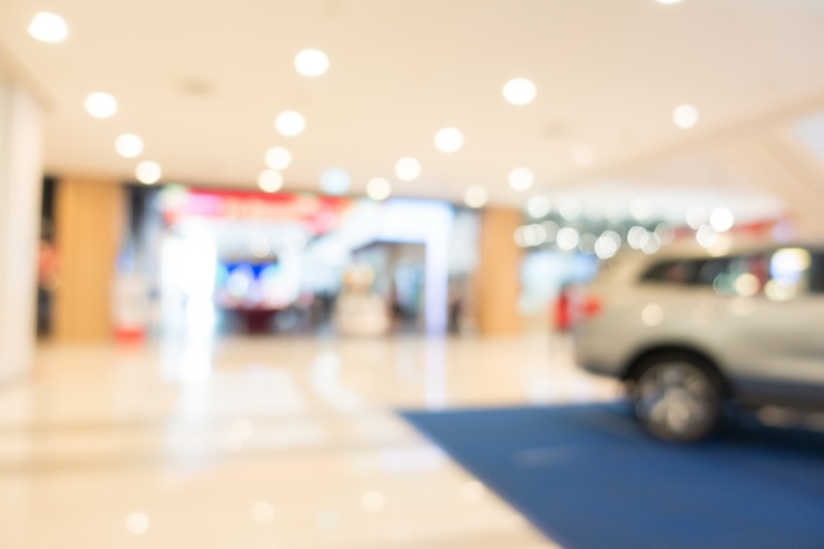 Free Photo blur shopping mall