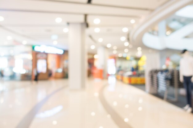 Blur shopping mall