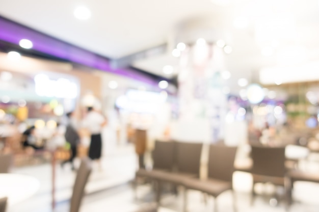 Blur shopping mall