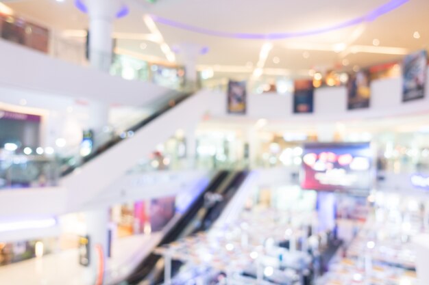 Blur shopping mall