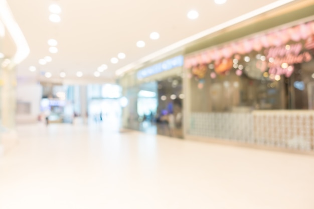 Free photo blur shopping mall