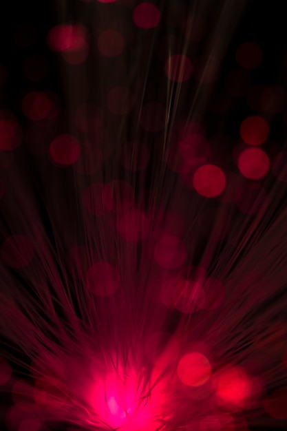 Blurred abstract with red lights