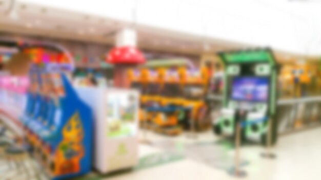 Blurred background of arcade