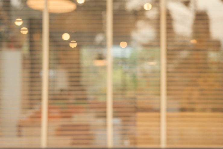 Free Photo blurred background - vintage filter customer in coffee shop blur background with bokeh.