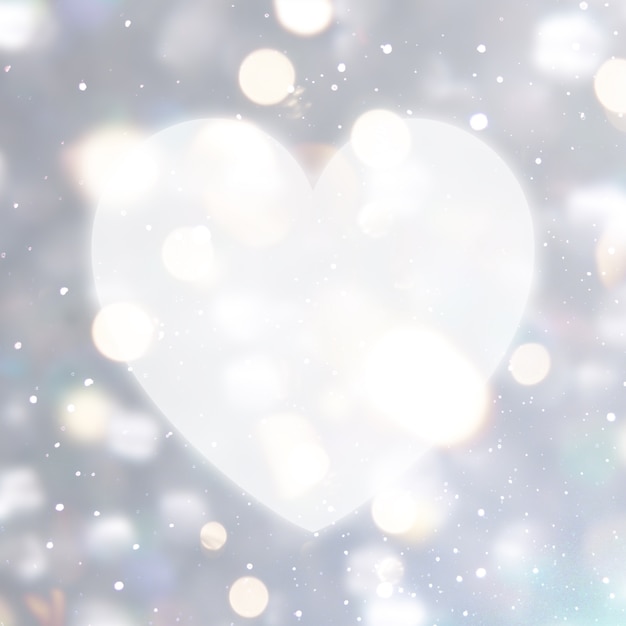 Blurred background with heart shape