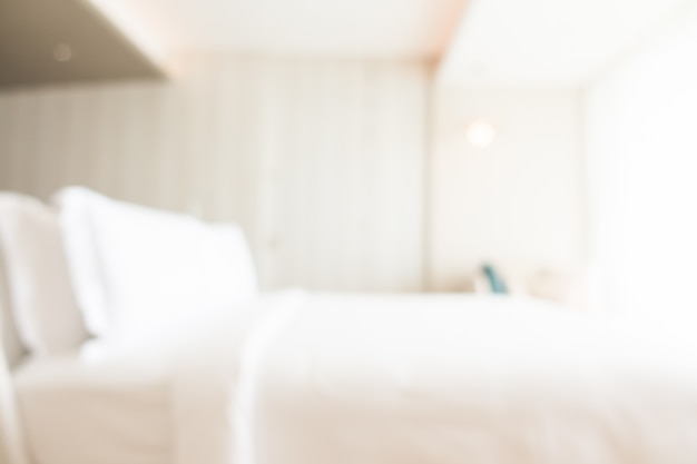 Free photo blurred bed with pillows