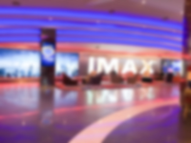 Free photo blurred cinema