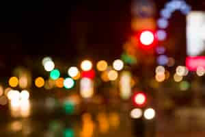 Free photo blurred city lights