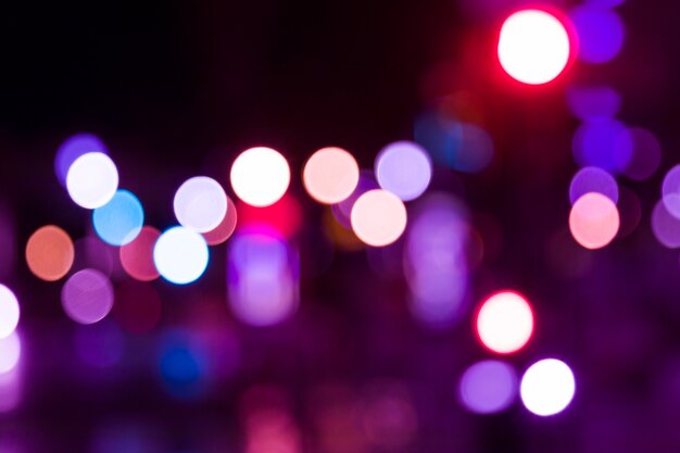 Blurred city lights