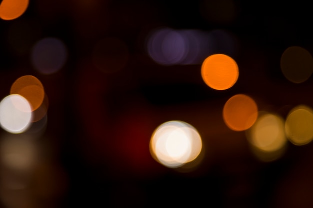 Blurred city lights