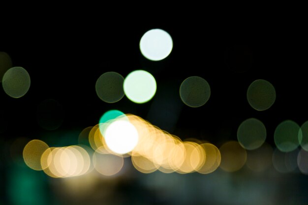 Blurred city lights