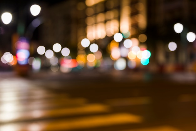 Free photo blurred city lights